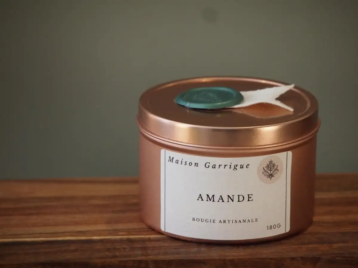 Bougie artisanale Maison Garrigue Amande