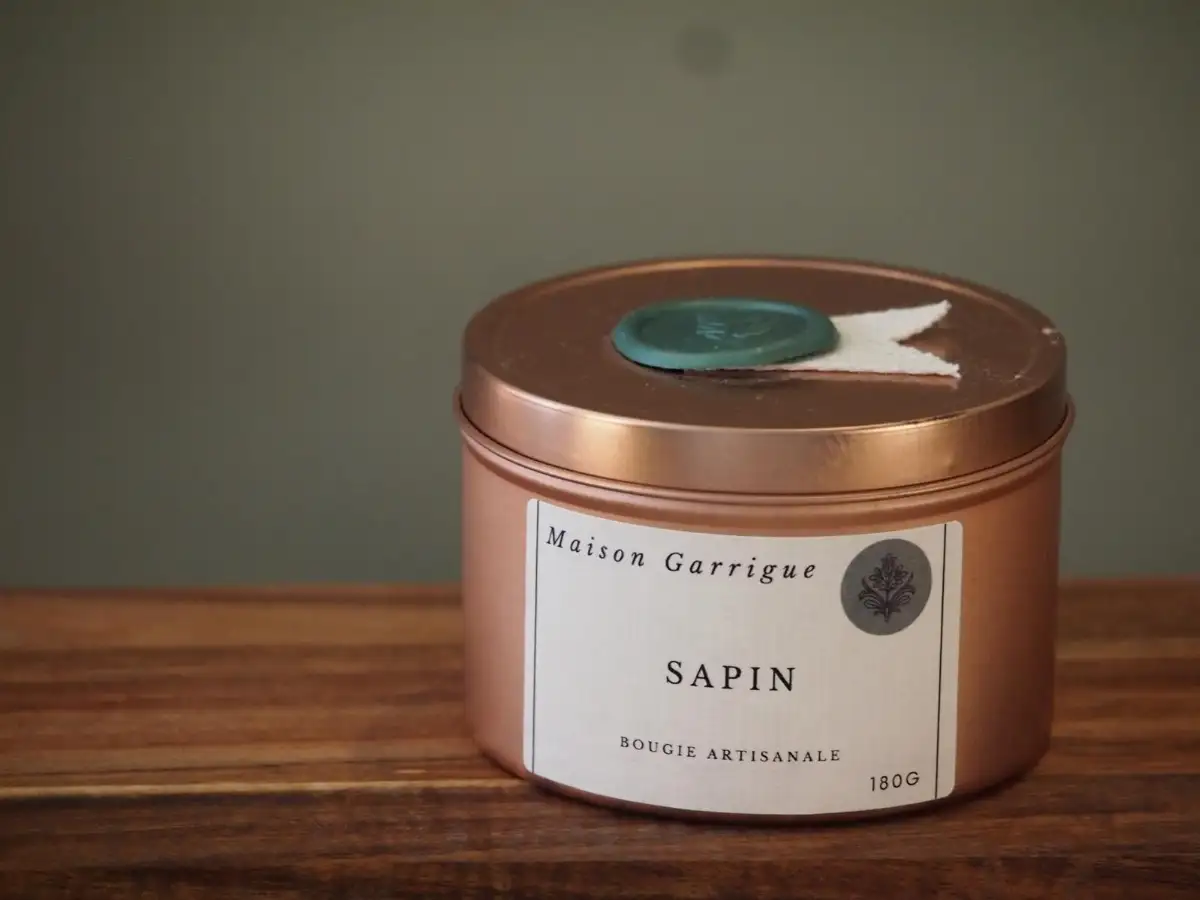 Bougie artisanale Maison Garrigue Sapin